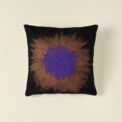 Felt pillow purple