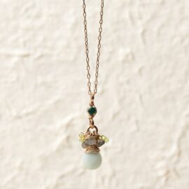 Groene onyx ketting Goddess