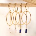 Talent Lapis Lazuli Earrings GP & Talent Rose Quartz Earrings GP_427 (1)