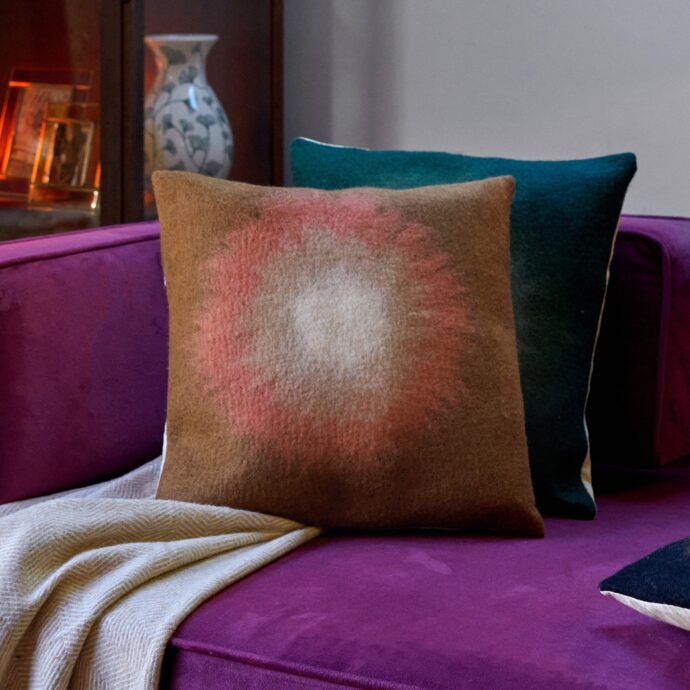Felt kussen oranje