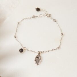 Labradoriet armband Hamsa