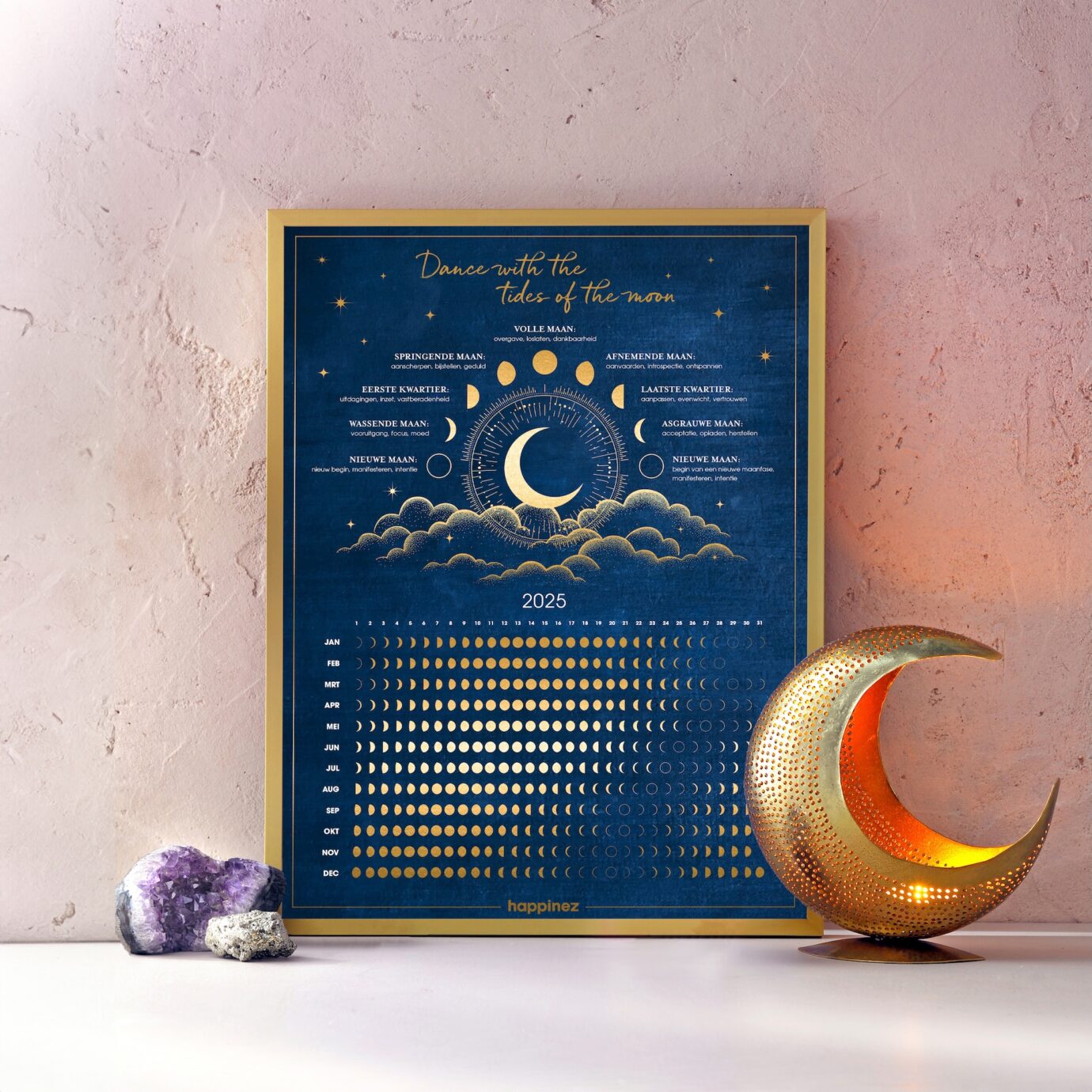 Maankalender 2025 Happinez