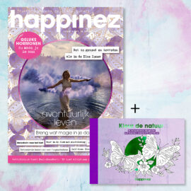 Happinez 4-2025 + natuur kleurboekje