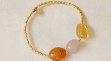 Carneool rozenkwarts citrien armband Desirable