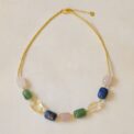 Excessive rozenkwarts aventurijn Lapis citrien ketting GC