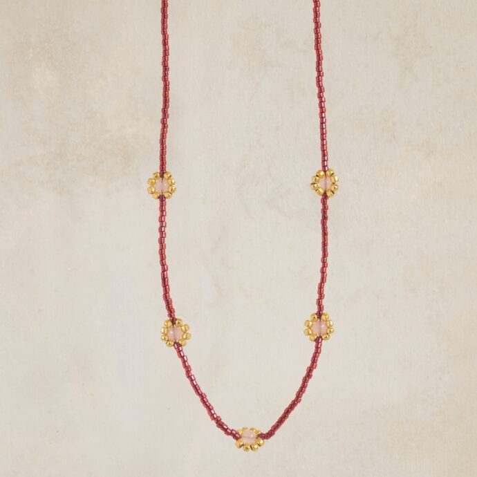Flourish rozenkwarts ketting GC