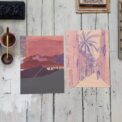 Lilac medina & Mountain glow art print_tinystoriesXhappinez