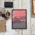 Mountain glow art print_tinystoriesXhappinez_1