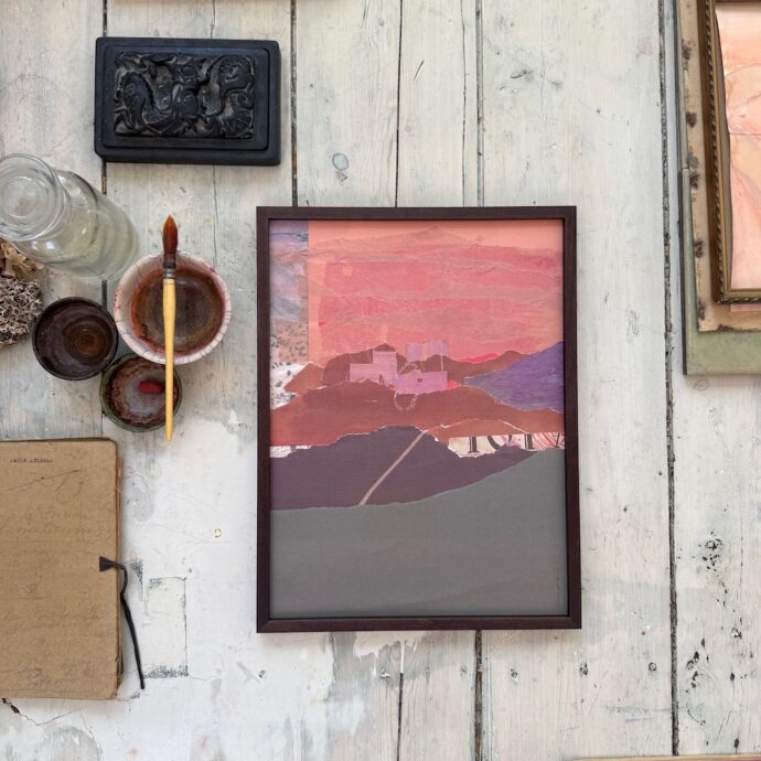 Mountain glow art print_tinystoriesXhappinez_1