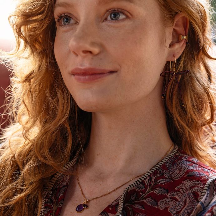 Amethist granaat ketting Devote