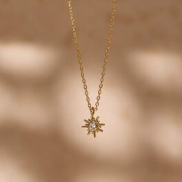 Sunshine ketting verguld