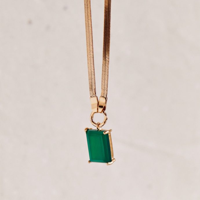 Groene onyx ketting Delightful_01