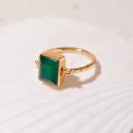 Groene onyx ring Incredible vg – 17,5 mm + 18,5 mm_01