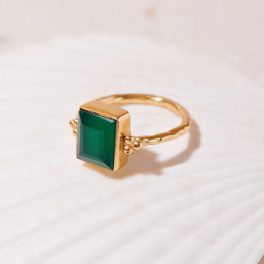 Groene onyx ring Incredible