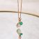 Prehniet groene onyx ketting Devote