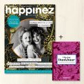 Happinez 8-2025 met dankbaarheidsdagboekje