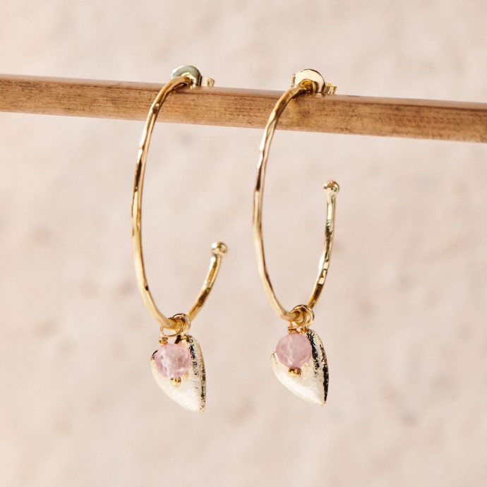 Rozenkwarts oorbellen Solidarity vg_02