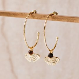 Tijgeroog oorbellen Solidarity