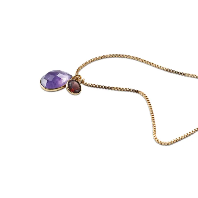 granaat amethist ketting devote 2