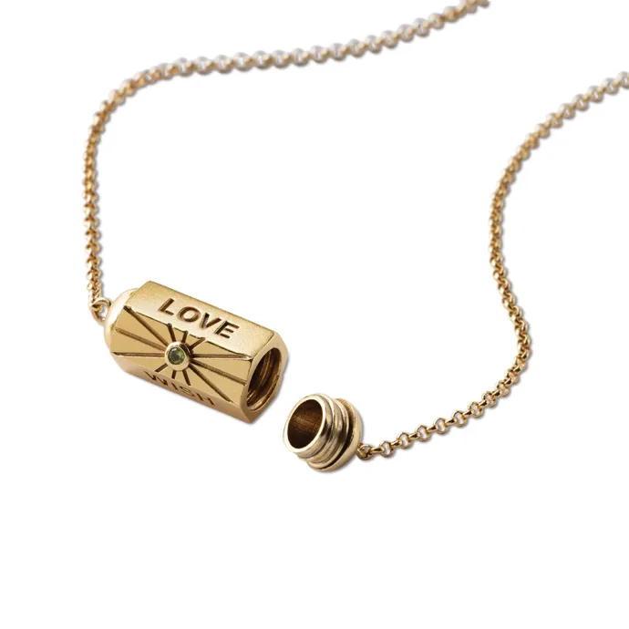 granaat peridoot ketting wishbox 3