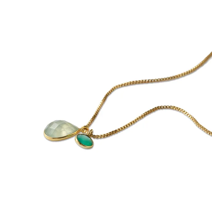 prehniet groene onyx ketting devote 2