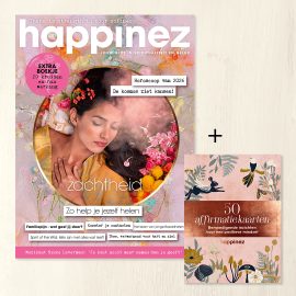 Happinez 1-2026 + Affirmatiekaarten