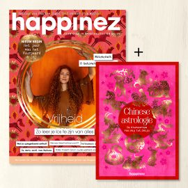 Happinez 2-2026 met boekje Chinese astrologie