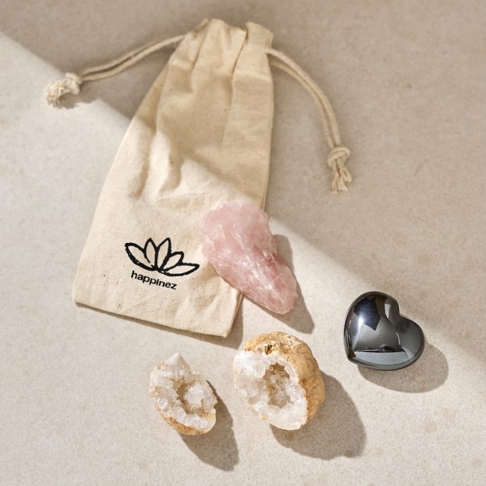 Liefdesdriehoek kristallenset